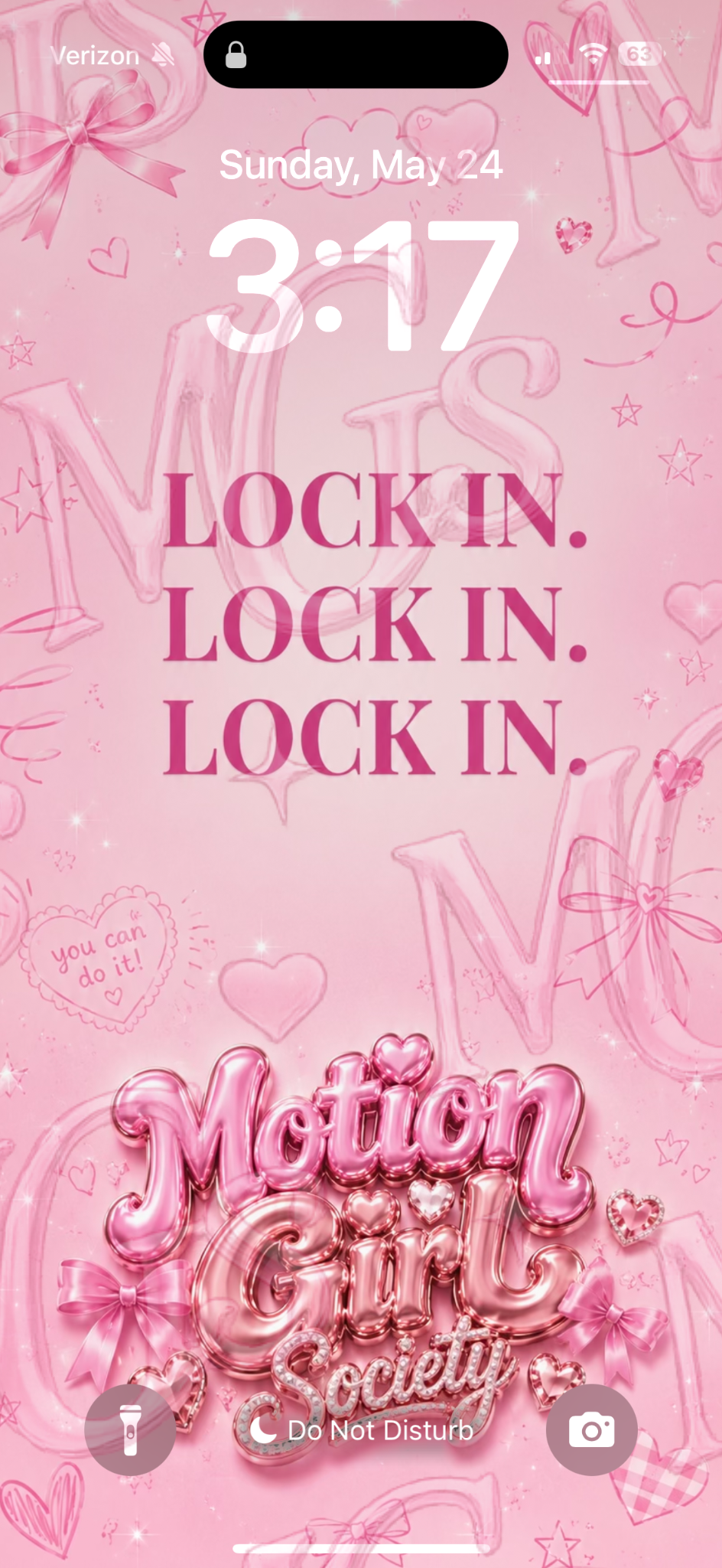 Paid in Pink iOS Wallpaper