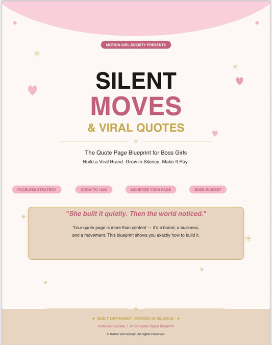 Motion Girl Society Quote Page Blueprint